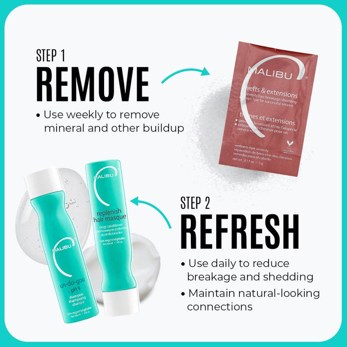 Malibu C Wefts & Extensions Wellness Collection