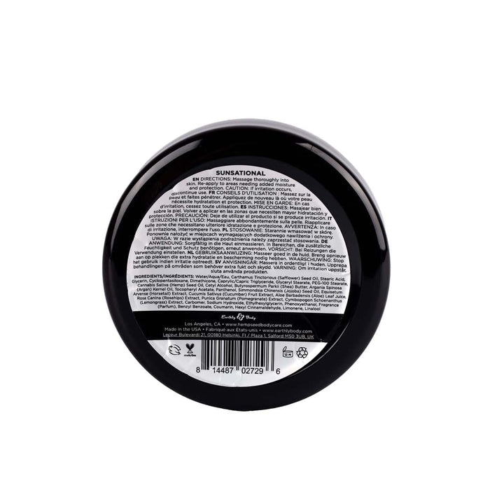 Earthly Body Hemp Seed Skin Butter Sunsational Scent 8oz