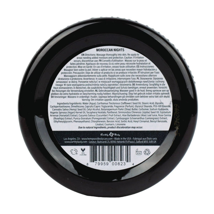 Earthly Body Hemp Seed Skin Butter Moroccan Nights Scent 8oz