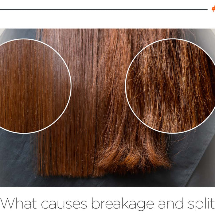 What causes breakage and split ends?