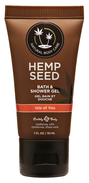 Earthly Body Hemp Seed Bath & Shower Gel 1oz.